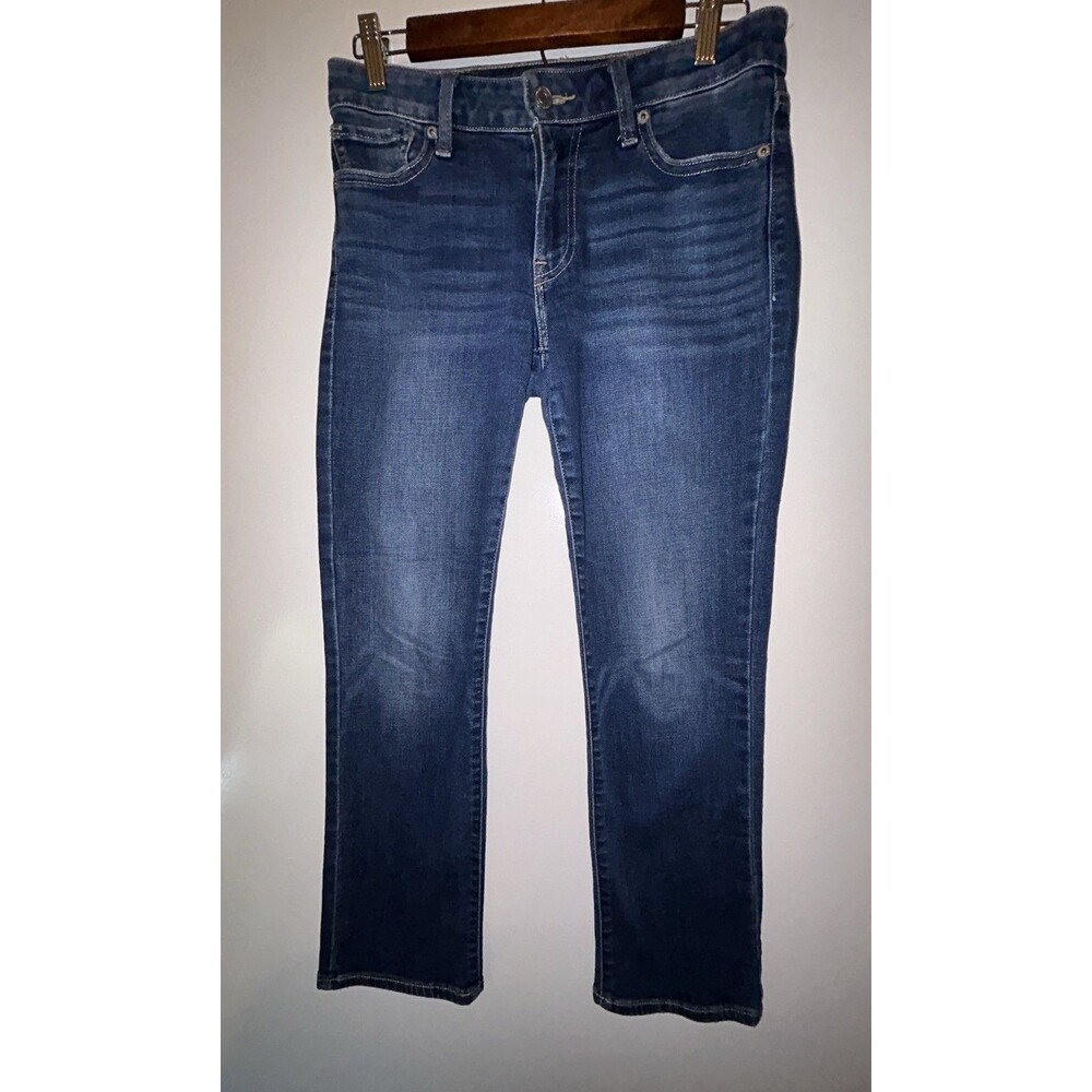 Lucky Brand Womens Jeans Size 4/27 Blue Sweet N Crop Straight Dark Wash